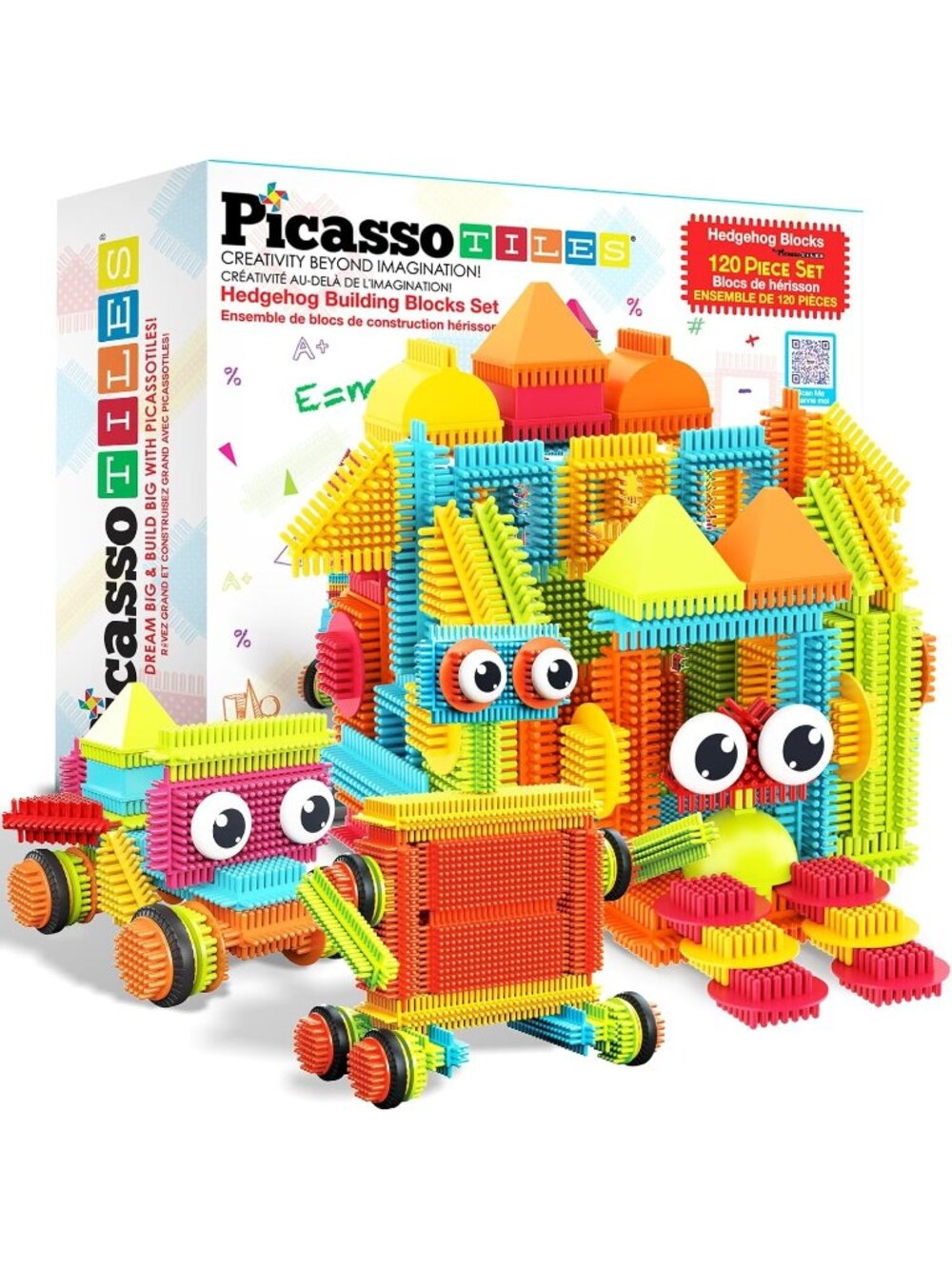 New 120pcs Hedgehog Interlocking Building Blocks Tiles Construction Toy